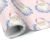WeihnachtsweihnachtsDamask Santa Geschenkpapier (Rolleneckpunkt)