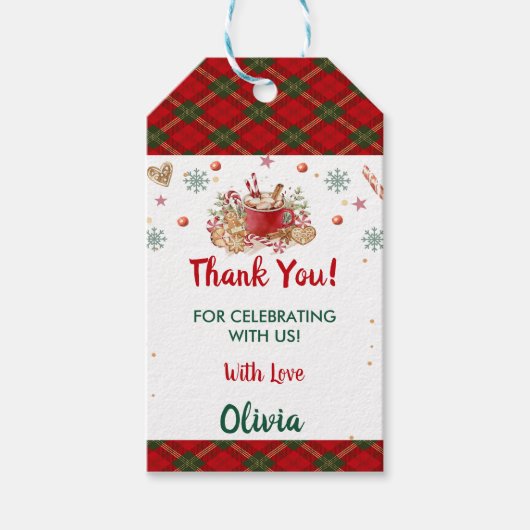 Weihnachtsweihnachtsfeier Geschenkanhänger (Vorderseite)