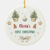 Weihnachtsweihnachtsfeier Keramik Ornament (Hinten)