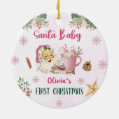 Weihnachtsweihnachtsfeier Keramik Ornament (Hinten)