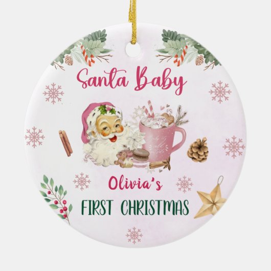 Weihnachtsweihnachtsfeier Keramik Ornament (Hinten)