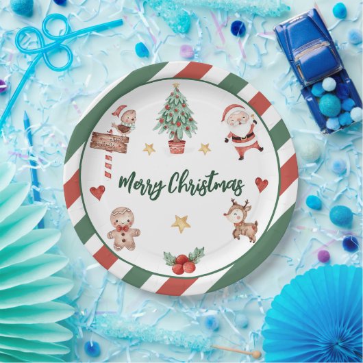 Weihnachtsweihnachtsfeier Pappteller (Party)