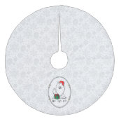 WeihnachtsWeihnachtsfeiertag Eskimo HO HO HO Niedl Fleece Weihnachtsbaumdecke (Vorderseite)