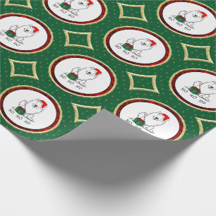 WeihnachtsWeihnachtsfeiertag Eskimo HO HO HO Niedl Geschenkpapier