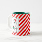 WeihnachtsWeihnachtsfeiertag Eskimo HO HO HO Niedl Zweifarbige Tasse (Vorderseite Links)