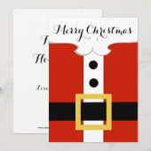 WeihnachtsWeihnachtsfeiertag Feiertagskarte (Vorne/Hinten)