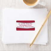 Weihnachtsweihnachtsfeiertage-Rücksendeadressen-Au Adressaufkleber (Insitu)