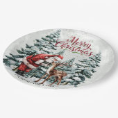 Weihnachtsweihnachtsfeiertage - Teller (Schrägansicht)