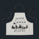 Weihnachtsweihnachtsfest - Beige Foto Schürze<br><div class="desc">Weihnachten Weihnachten Traditionelles,  modernes,  elegantes beige und schwarzes Foto bevorzugen Backen Schürze Geschenk Design.</div>