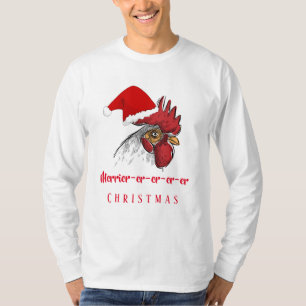 Weihnachtsweihnachtsfest für Männer Merrier-er-e T-Shirt