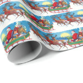 Weihnachtsweihnachtsfest - gekacheltes Party Geschenkpapier (Rolleneckpunkt)