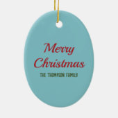 Weihnachtsweihnachtsfest mit Süßspeisen und Holoca Keramik Ornament (Hinten)