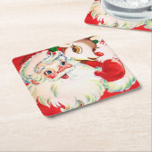 Weihnachtsweihnachtsfest - Rentiere Party Unterset Rechteckiger Pappuntersetzer (angewinkelt)