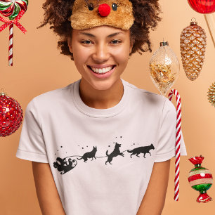 Weihnachtsweihnachtsfest und Schattenschatten T-Shirt