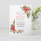 Weihnachtsweihnachtsgebäck Einladung (Stehend Vorderseite)