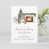 Weihnachtsweihnachtsgebäck Einladung (Stehend Vorderseite)