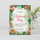 Weihnachtsweihnachtsgebäck Einladung (Stehend Vorderseite)