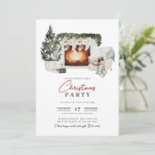 Weihnachtsweihnachtsgebäck Einladung (Stehend Vorderseite)