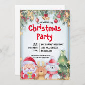 Weihnachtsweihnachtsgebäck Einladung (Vorne/Hinten)