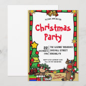 Weihnachtsweihnachtsgebäck Einladung (Vorne/Hinten)