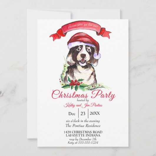 Weihnachtsweihnachtsgebäck Einladung (Vorderseite)