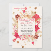 Weihnachtsweihnachtsgebäck Einladung (Vorderseite)