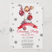 Weihnachtsweihnachtsgebäck Einladung (Vorne/Hinten)