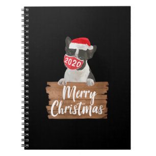 Weihnachtsweihnachtsgeschenk Boston Terrier 2020 M Notizblock
