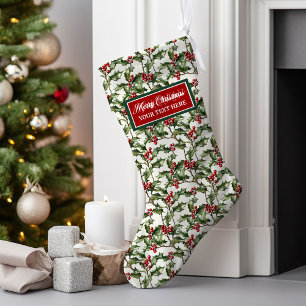 Weihnachtsweihnachtsgeschenk für Individuelle Name Großer Weihnachtsstrumpf