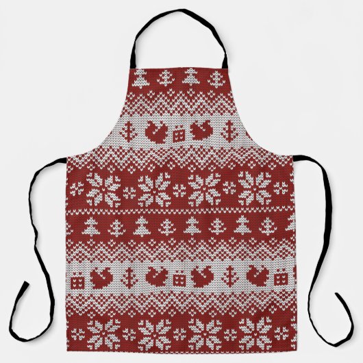 Weihnachtsweihnachtsgeschmack Vintag, nahtlos deko Schürze (Vorderseite)