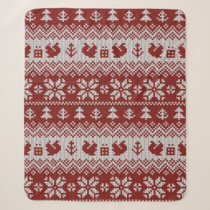 Weihnachtsweihnachtsgeschmack Vintag, nahtlos deko Sherpadecke
