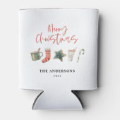 Weihnachtsweihnachtsgetränke Süßkarpfen Dosenkühler (Vorderseite)