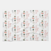 Weihnachtsweihnachtsgetränke Süßkarpfen Geschirrtuch (Horizontal)