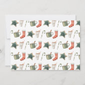 Weihnachtsweihnachtsgetränke Süßkarpfen Holi Feiertagskarte (Rückseite)