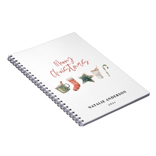 Weihnachtsweihnachtsgetränke Süßkarpfen Notizblock (Rechte Seite)