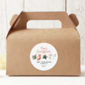 Weihnachtsweihnachtsgetränke Süßkarpfen Runder Aufkleber