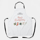 Weihnachtsweihnachtsgetränke Süßkarpfen Schürze (Vorderseite)