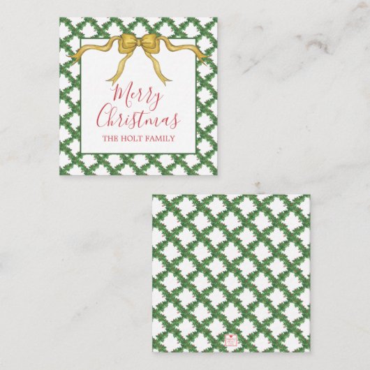 Weihnachtsweihnachtsgottesdienst Mitteilungskarte (Vorne/Hinten)