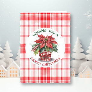 Weihnachtsweihnachtskalender Poinsettia Personalis Karte