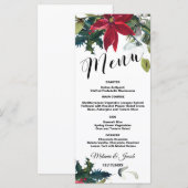 Weihnachtsweihnachtskarte 4x9 menükarte (Vorne/Hinten)