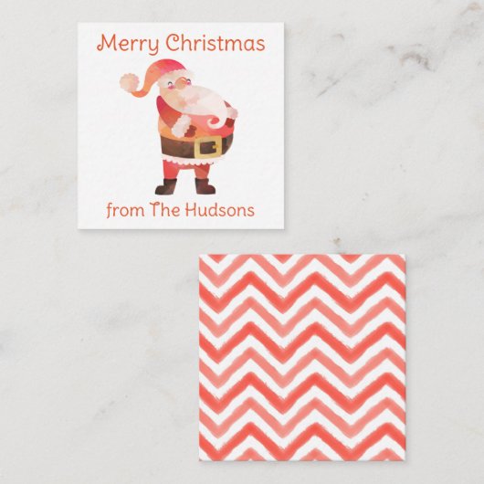 Weihnachtsweihnachtskarte Mitteilungskarte (Vorne/Hinten)