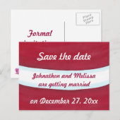 Weihnachtsweihnachtskarten Save the Date Ankündigungspostkarte (Vorne/Hinten)
