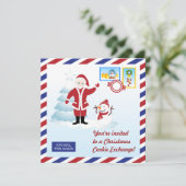 Weihnachtsweihnachtskekse - Einladung (Stehend Vorderseite)