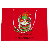 Weihnachtsweihnachtskinder Niedlich Große Geschenktüte (Vorderseite)