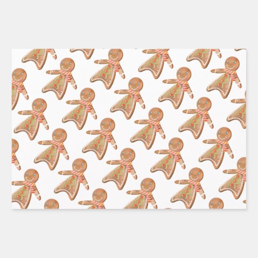 Weihnachtsweihnachtskuchen Geschenkpapier Set (Vorderseite 3)