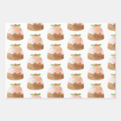 Weihnachtsweihnachtskuchen Geschenkpapier Set (Vorderseite)