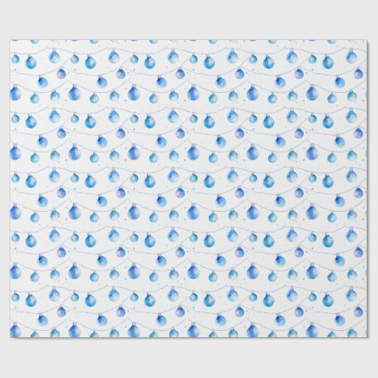 Weihnachtsweihnachtslichter Geschenkpapier (Flach)