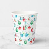 Weihnachtsweihnachtslichter Personalisiert Pappbecher (Rechts)