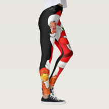 Weihnachtsweihnachtsmann-Leggings