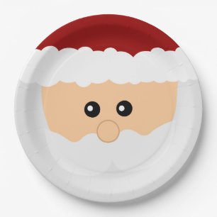 Weihnachtsweihnachtsmann-PapierTeller Pappteller